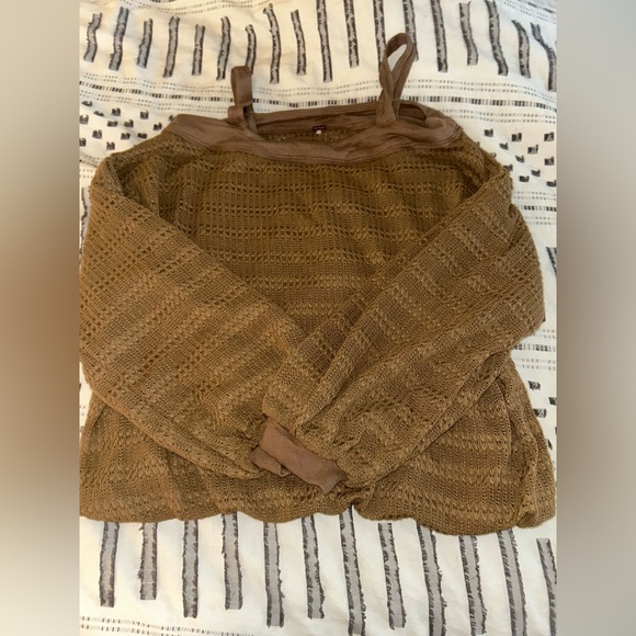 Free People Sistine Hacci Knit Cold Shoulder Pullover Size XS - Picture 4 of 5
